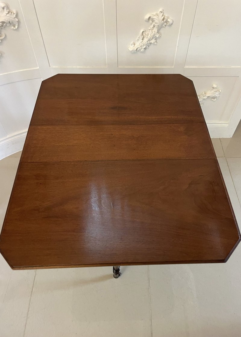 Antique Victorian Quality Solid Walnut Sutherland Table - Image 6